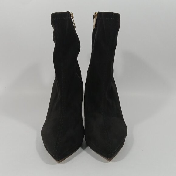 JESSICA SIMPSON Valyn Pointed Toe Ankle Boot In Black Faux Suede Womens Size 9 - Picture 9 of 15